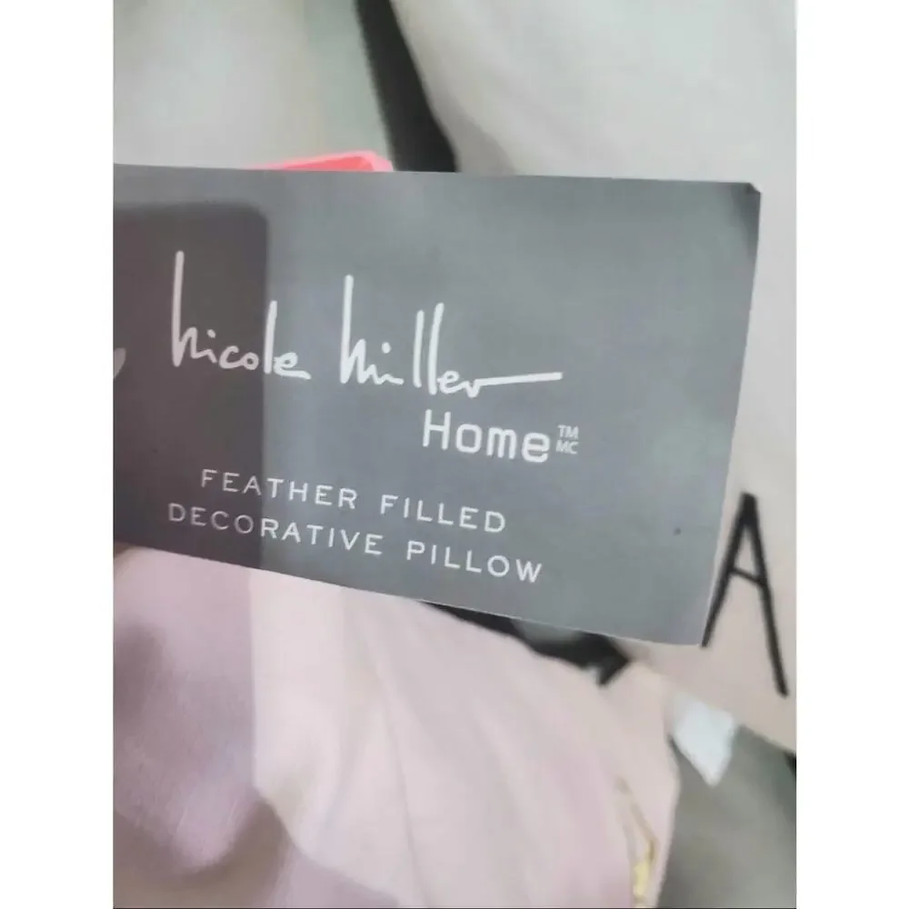 Nicole Miller Home Feather Filled Throw Pillows Set of 2